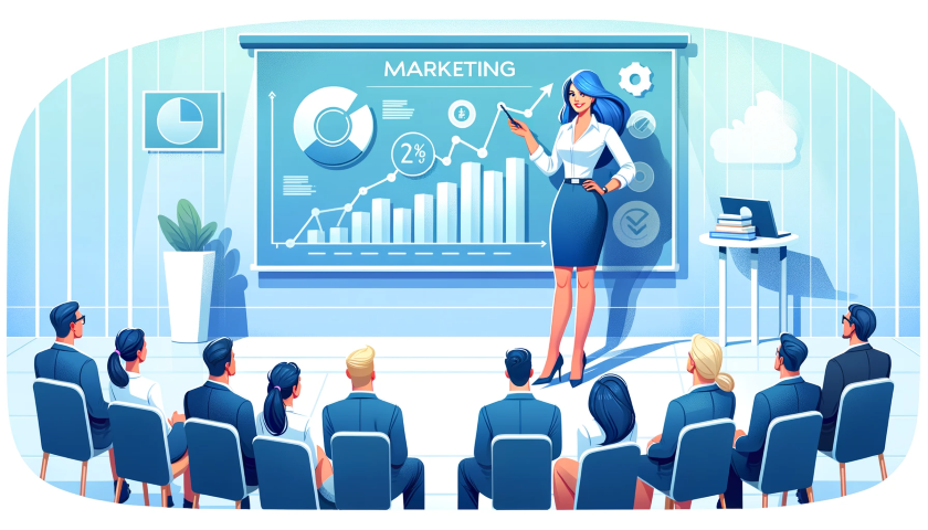 講義している画像