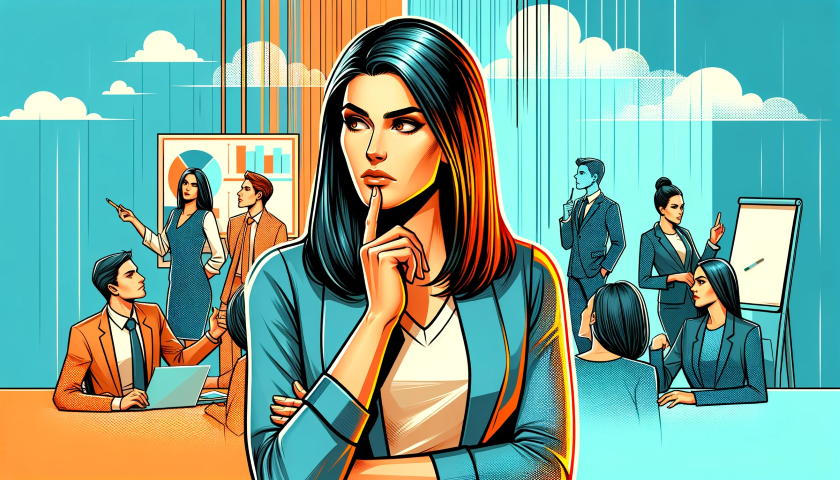 悩んでいるイラスト