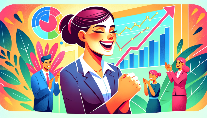 喜んでいるイラスト