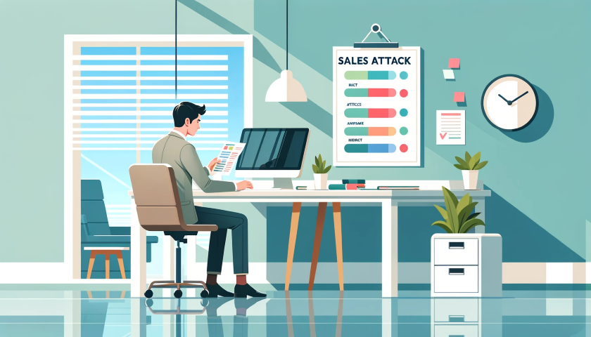 営業リストを作成している画像